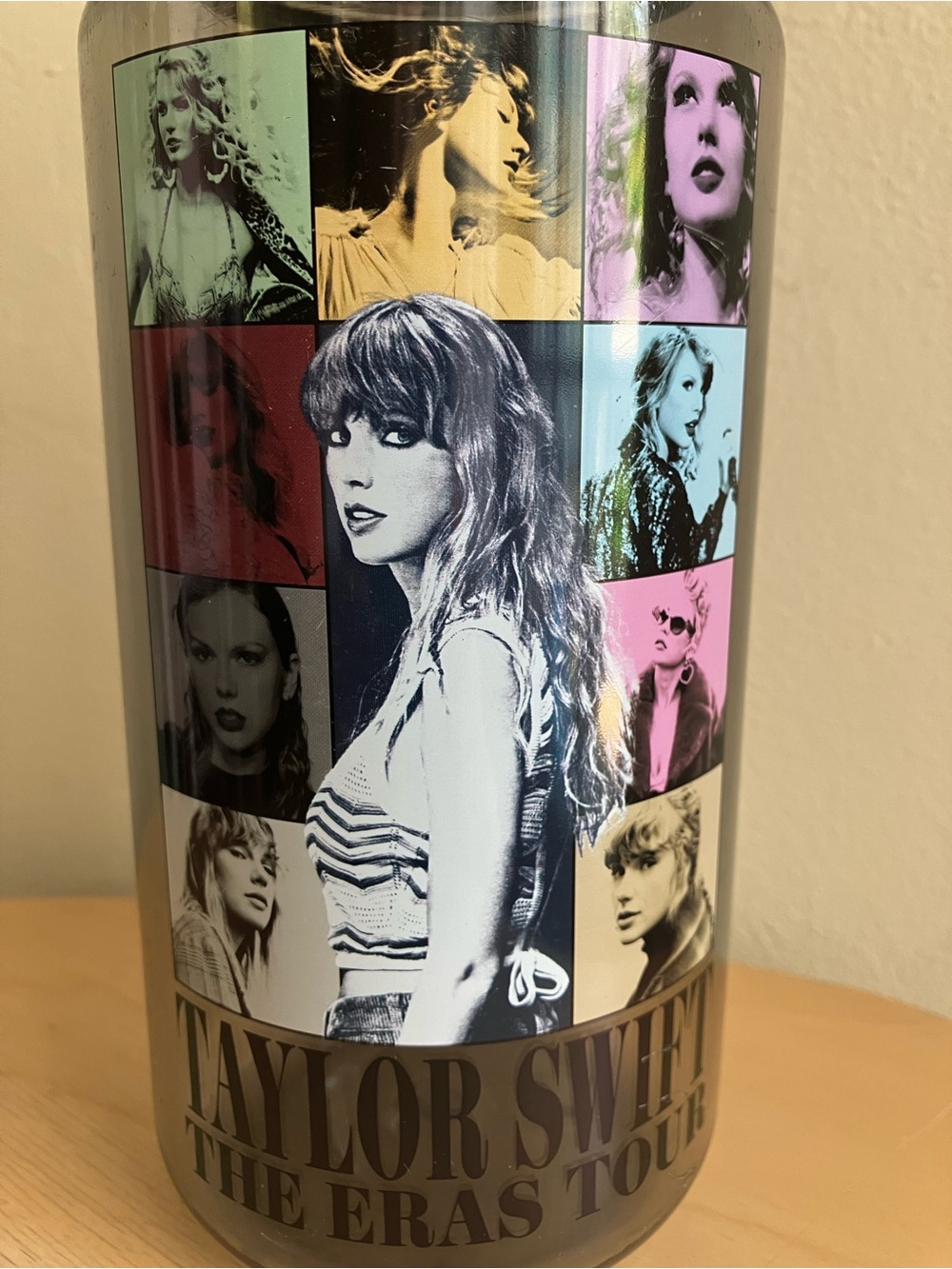 Taylor Swift Multi-Color Collage Tour Water Bottle